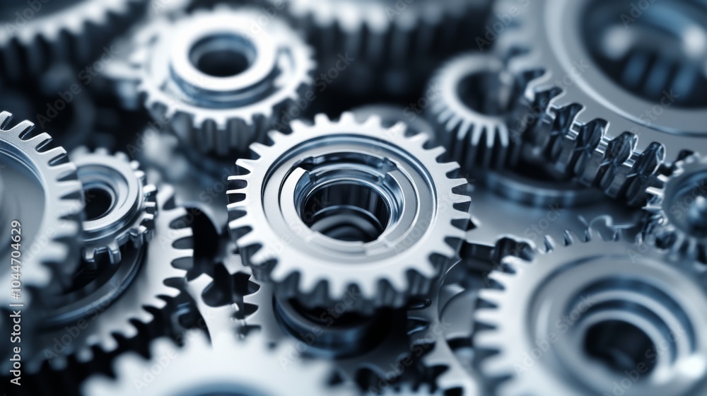Modern Technology Elements with Close-Up Details Modern Technology Elements with Close-Up Details