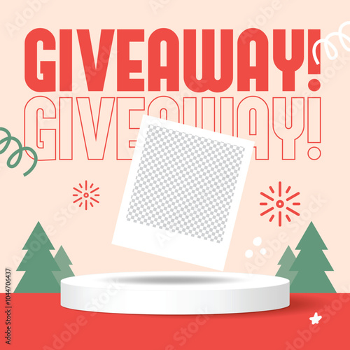 Christmas Banner social media giveaway grand prize