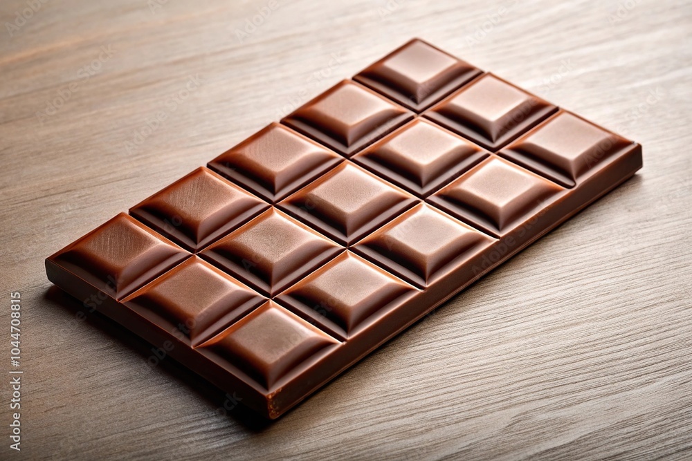Silhouette of indulgent chocolate bar with smooth finish and tasty Silhouette of indulgent chocolate bar with smooth finish and tasty