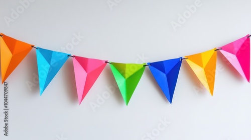 The Colorful Paper Bunting photo