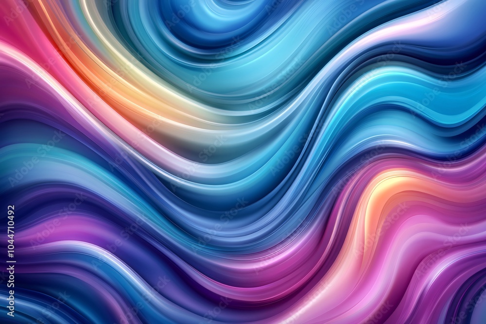 Abstract Swirling Colorful Waves Background Abstract Swirling Colorful Waves Background