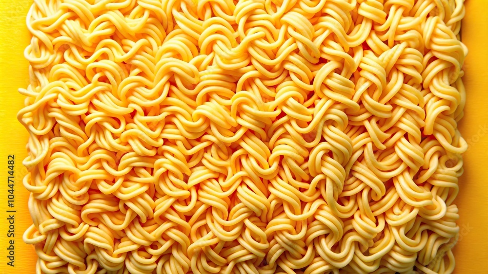 Tilted angle raw instant noodles on colorful background Tilted angle raw instant noodles on colorful background