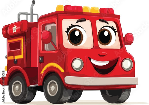 toy truck isolated on white