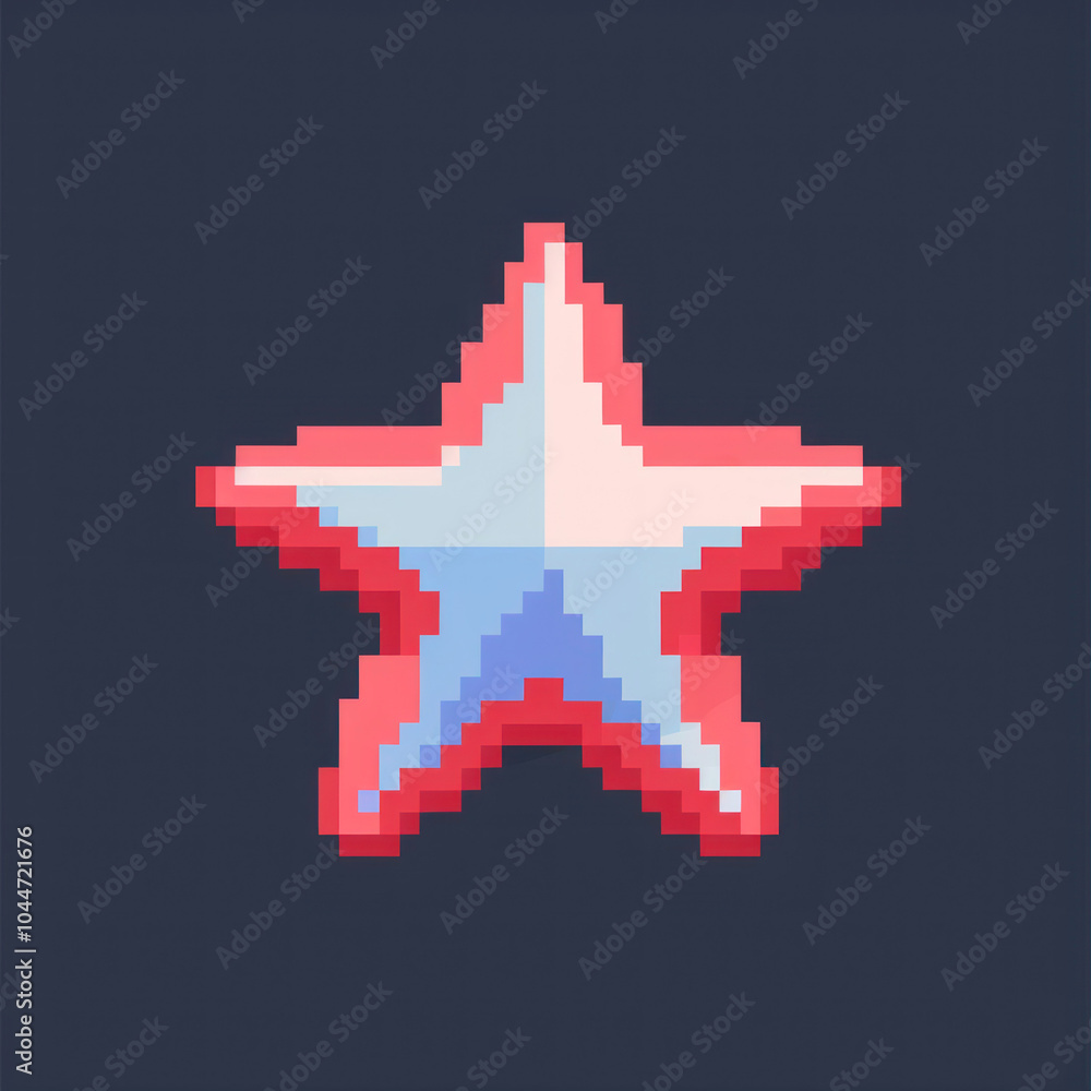 A Vibrant Pixel Star Glowing in a Dark Background, Capturing the Essence of Digital Art With a Playful Touch of Nostalgia A Vibrant Pixel Star Glowing in a Dark Background, Capturing the Essence of Digital Art With a Playful Touch of Nostalgia