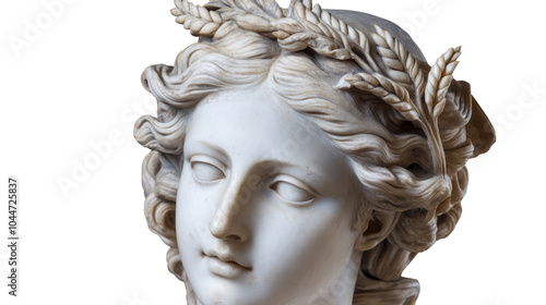 Renaissance Statue, Demeter from Greek Mythology, also known as Ceres in Roman Mythology. She is the goddess of agriculture, harvest, and fertility.