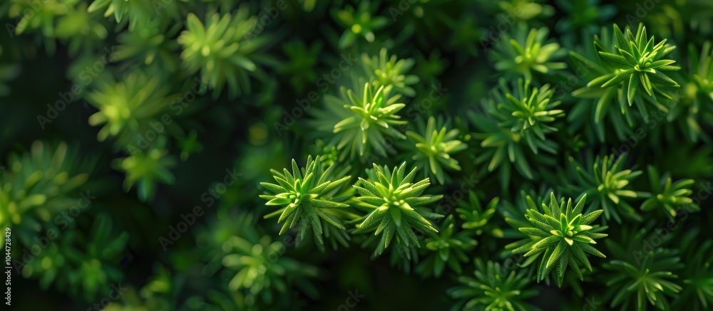 Green Prickly Plant Background Forest Green Prickly Plant Background Forest