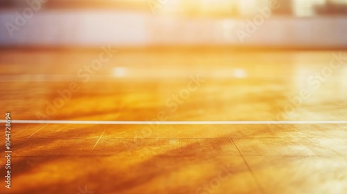 Abstract court backdrop with a blurred background featuring selective focus and ample copy space