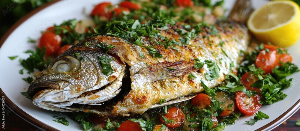Crispy Grilled Fish With Parsley Crispy Grilled Fish With Parsley