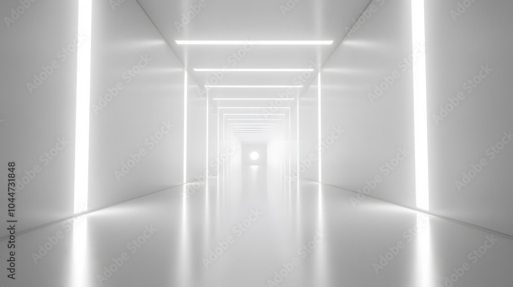 A futuristic white hallway with a glowing light at the end,white hallway with a bright light at the end,Empty white futuristic corridor with a glowing light in the distance A futuristic white hallway with a glowing light at the end,white hallway with a bright light at the end,Empty white futuristic corridor with a glowing light in the distance