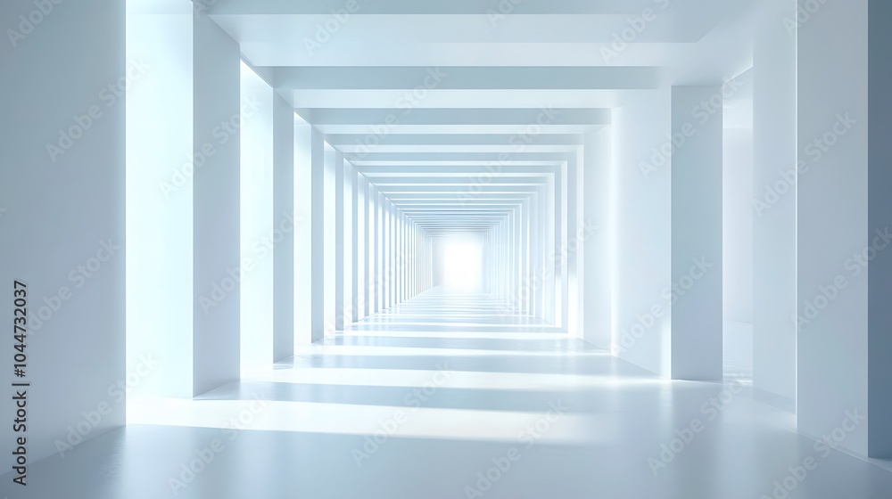 A futuristic white hallway with a glowing light at the end,white hallway with a bright light at the end,Empty white futuristic corridor with a glowing light in the distance A futuristic white hallway with a glowing light at the end,white hallway with a bright light at the end,Empty white futuristic corridor with a glowing light in the distance