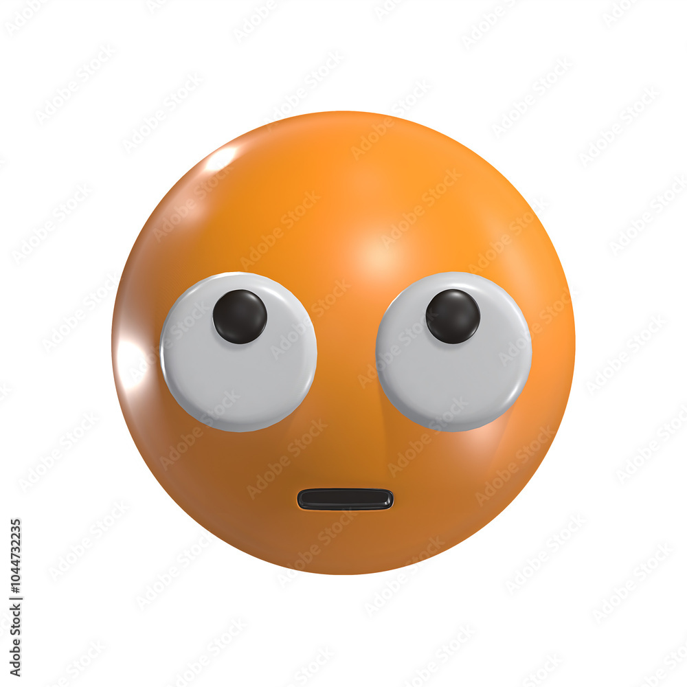 Face With Rolling Eyes 3D Emoticon Icon Face With Rolling Eyes 3D Emoticon Icon