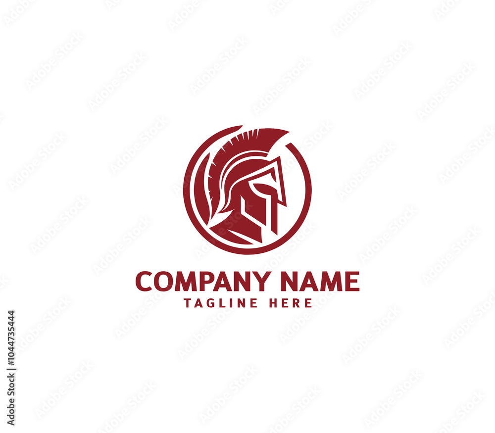 Vector spartan helmet logo design. Warrior helmet template. Creative sparta logo. Minimalist spartan Vector spartan helmet logo design. Warrior helmet template. Creative sparta logo. Minimalist spartan
