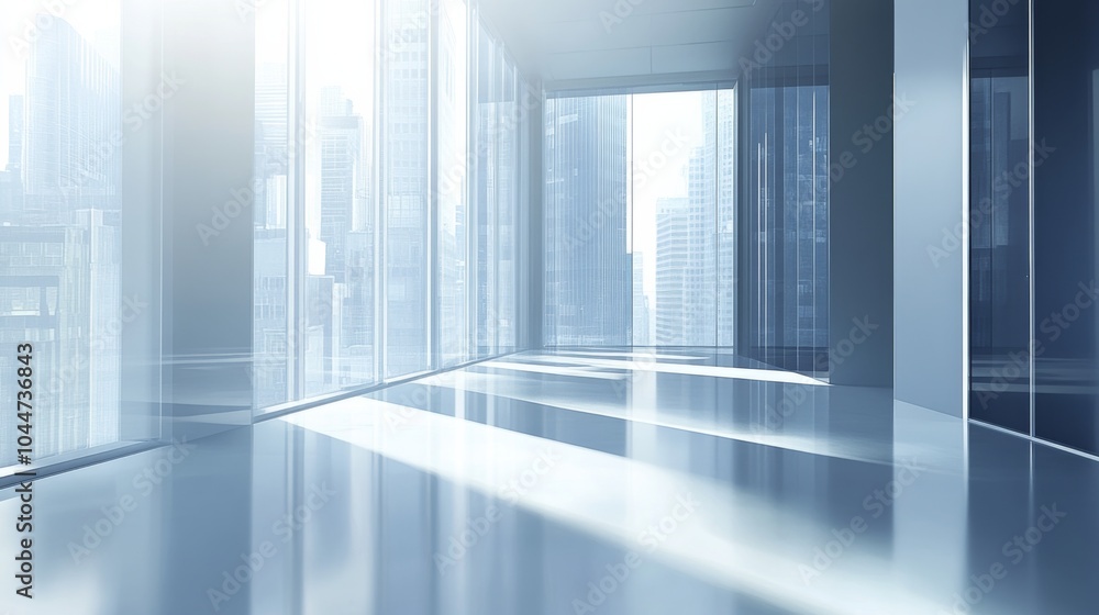 Modern Office Space with Bright Natural Lighting Modern Office Space with Bright Natural Lighting