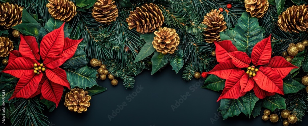 The Festive Poinsettia Arrangement The Festive Poinsettia Arrangement