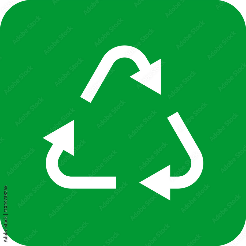 Recycle icon. Trash symbol. Recycling sign, symbol Isolated Vector illustration. Recycle icon. Trash symbol. Recycling sign, symbol Isolated Vector illustration.
