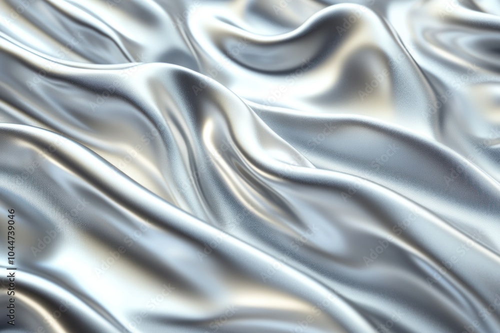 Smooth Silver Satin Fabric Texture Background Smooth Silver Satin Fabric Texture Background