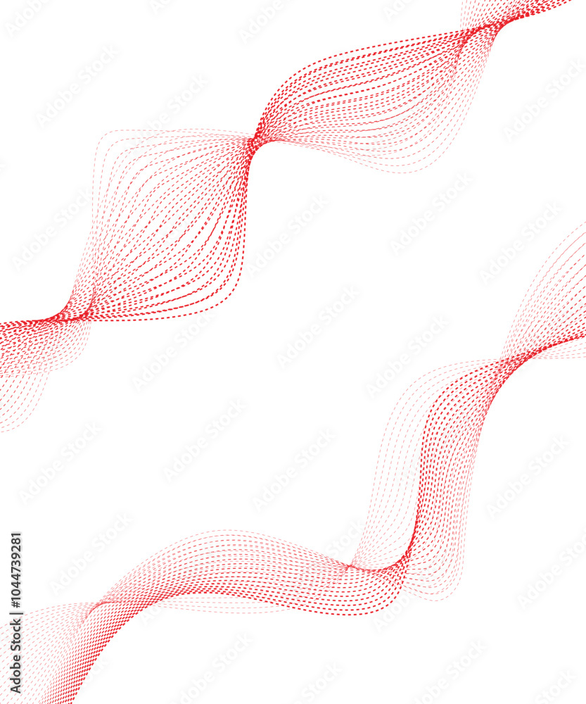 Fototapeta premium abstract red wave background