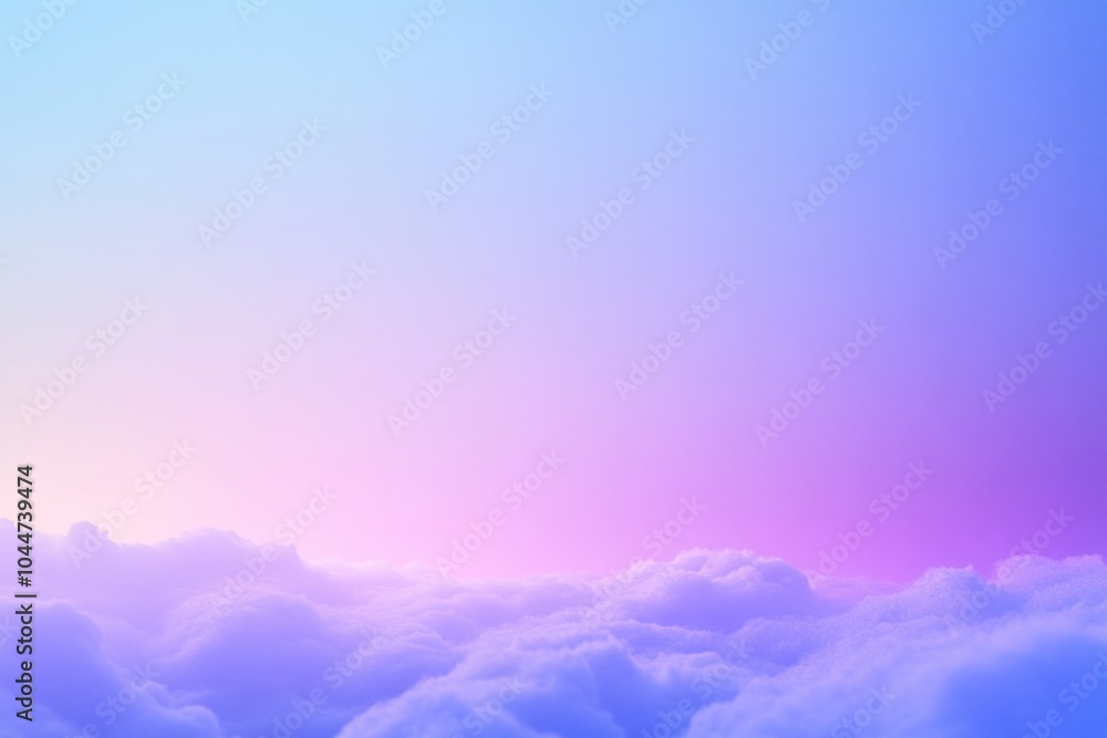 Fototapeta premium Soft Colorful Clouds Under Clear Sky