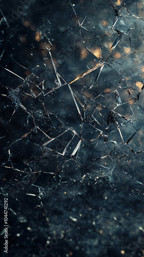 Wallpaper Mural Shattered and broken glass pieces  Torontodigital.ca