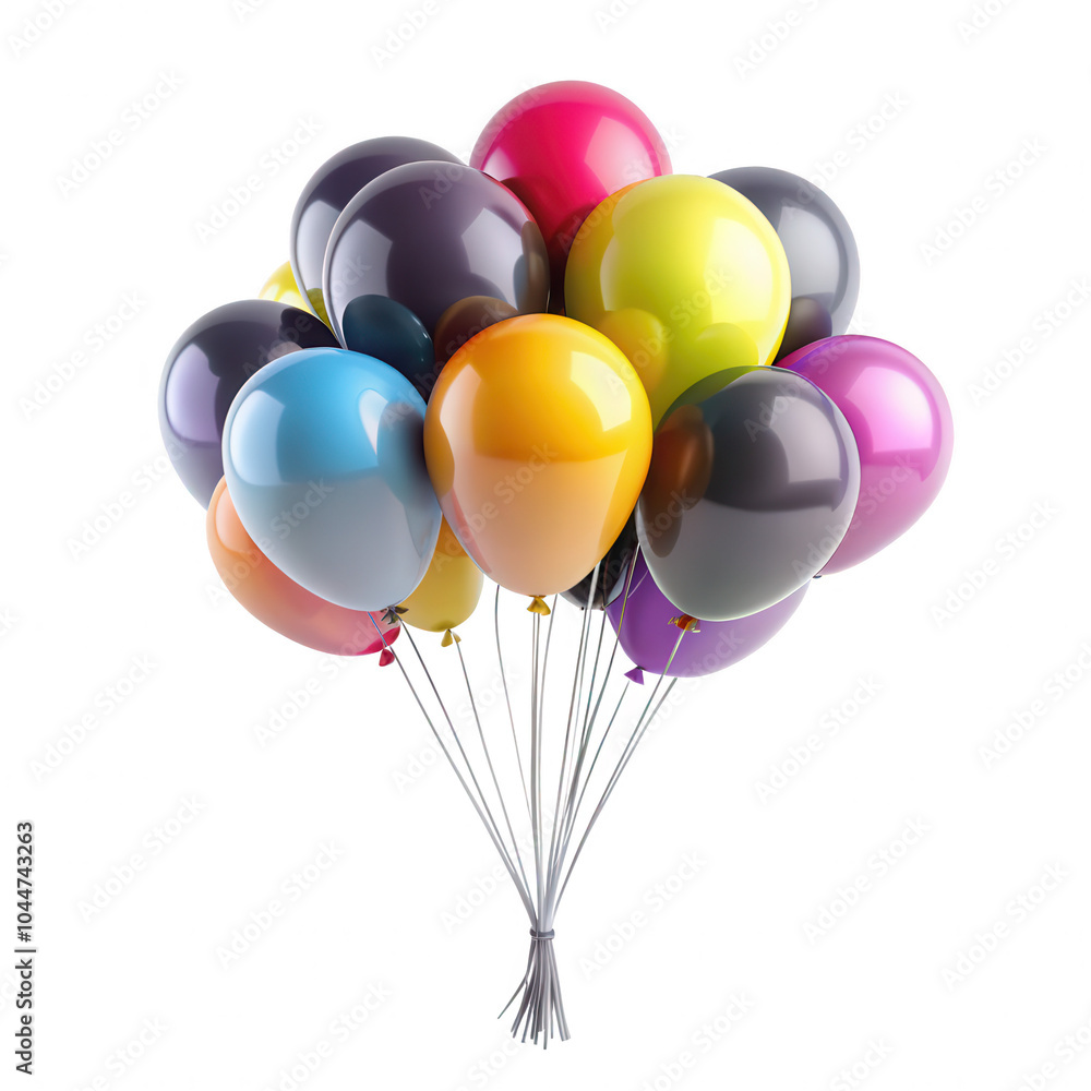 A vibrant cluster of balloons in various colors, perfect for celebrations and festivities. Brighten up any occasion with this cheerful arrangement. A vibrant cluster of balloons in various colors, perfect for celebrations and festivities. Brighten up any occasion with this cheerful arrangement.