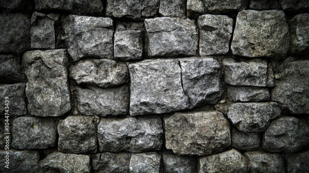 High Contrast Stone Wall Texture Background High Contrast Stone Wall Texture Background