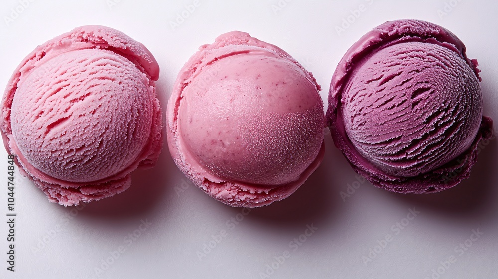 Minimalist Layout of Plain Ice Cream Scoops Minimalist Layout of Plain Ice Cream Scoops