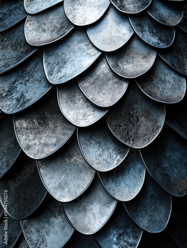Wallpaper Mural Metal Dragon Scale Close-Up Torontodigital.ca