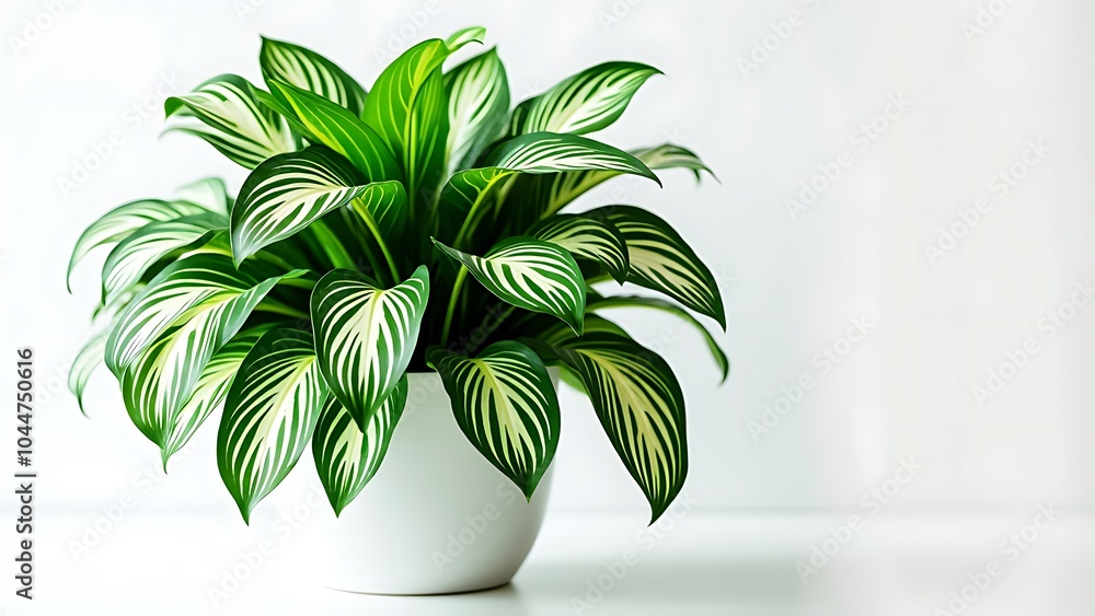 Houseplant pot on white background Houseplant pot on white background