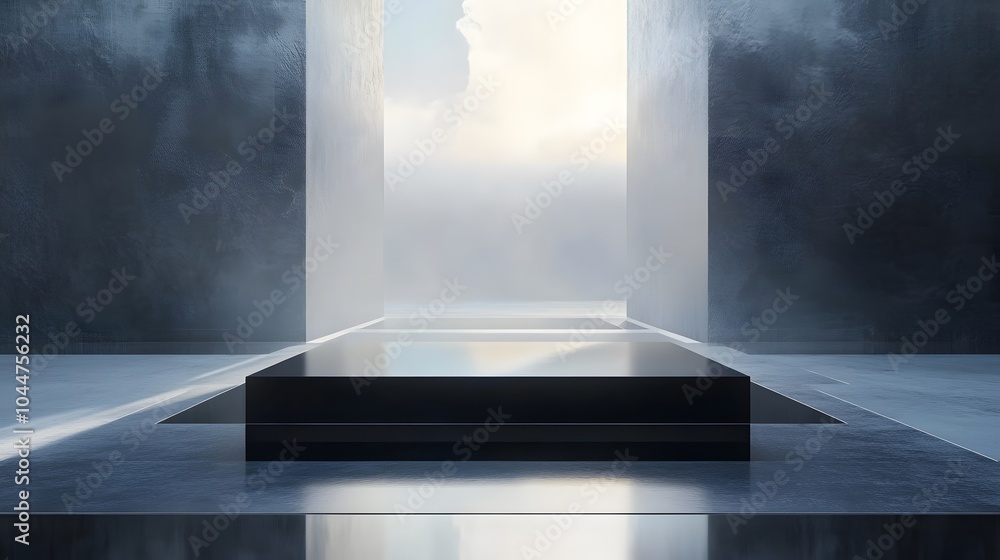 Obraz premium Futuristic podium for product display