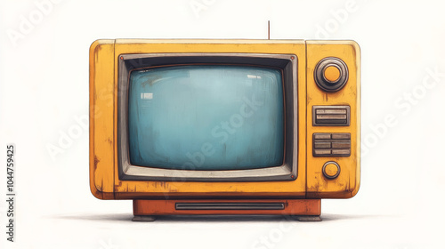 Cartoon Colorful Television Set Vector Illustration