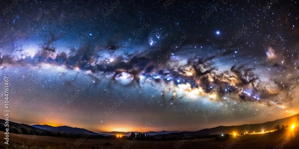 Obraz premium Milky Way Galaxy With Stars and Space Dust in the Universe