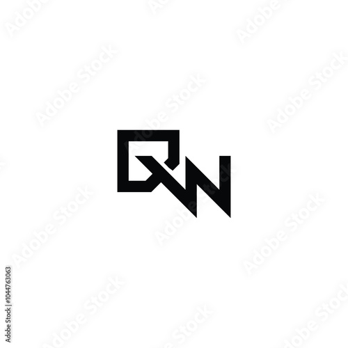 DW monogram logo design letter text name symbol monochrome logotype alphabet character simple logo