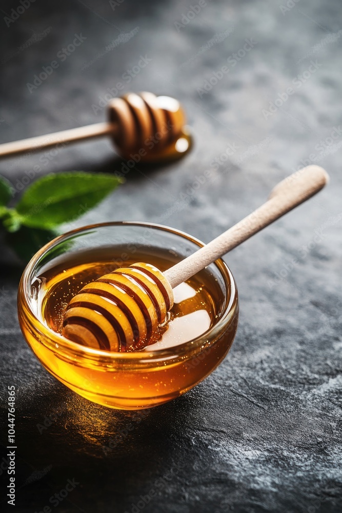 Honey with Wooden Spoon Honey with Wooden Spoon