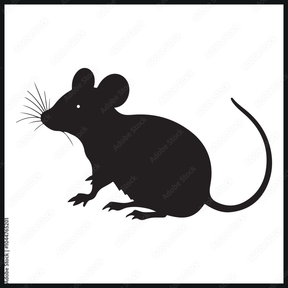 Obraz premium Mice Mouse Rodent Silhouette Rat
