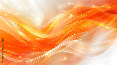 Abstract colorful orange curve background