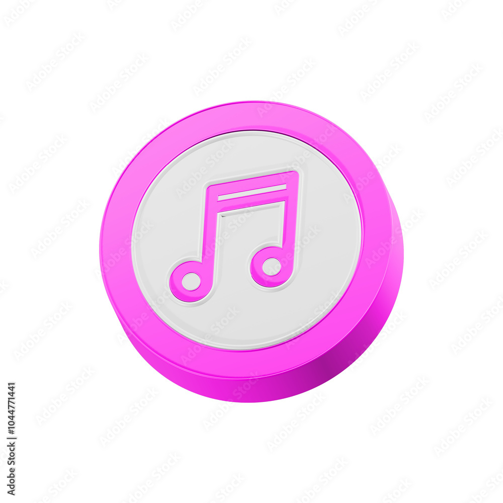note music sign icon 3d note music sign icon 3d