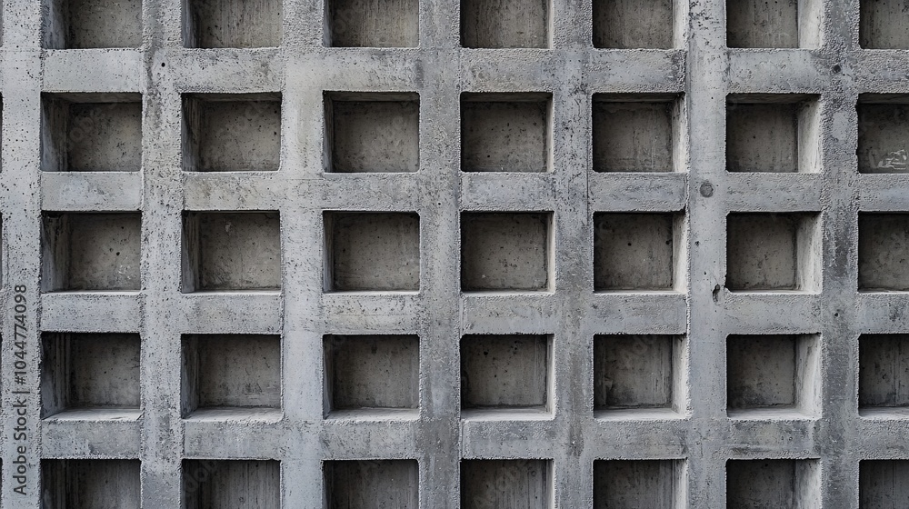 2410 75.A close-up of a grey breeze block wall, showing the rough, porous texture of the blocks. The uniform brickwork and grid-like pattern emphasize the strength and solidity of the wall, creating 2410 75.A close-up of a grey breeze block wall, showing the rough, porous texture of the blocks. The uniform brickwork and grid-like pattern emphasize the strength and solidity of the wall, creating