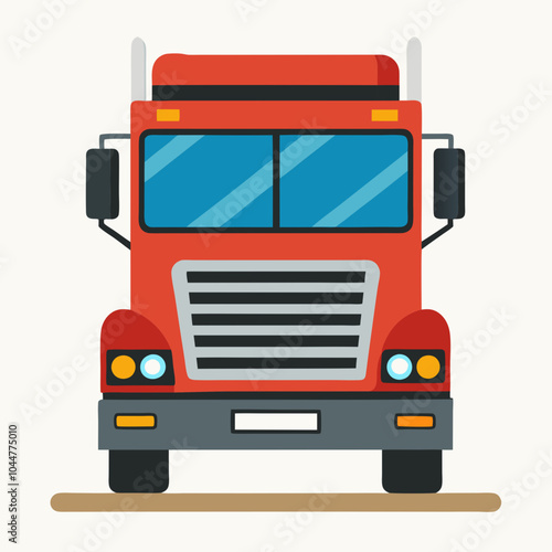 vector illustration of truck lorry