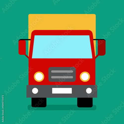 vector illustration of truck lorry