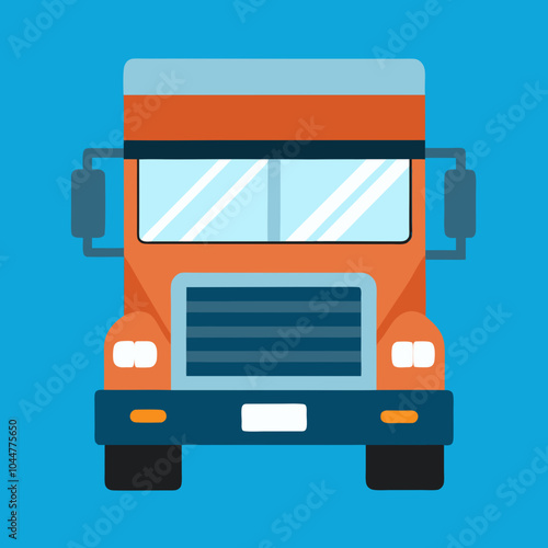 vector illustration of truck lorry