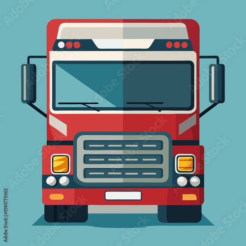 vector illustration of truck lorry