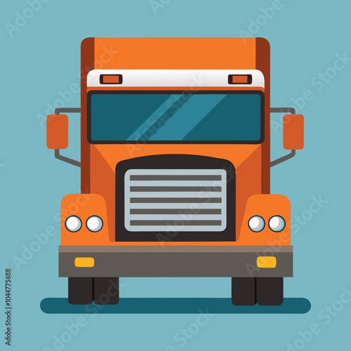 vector illustration of truck lorry