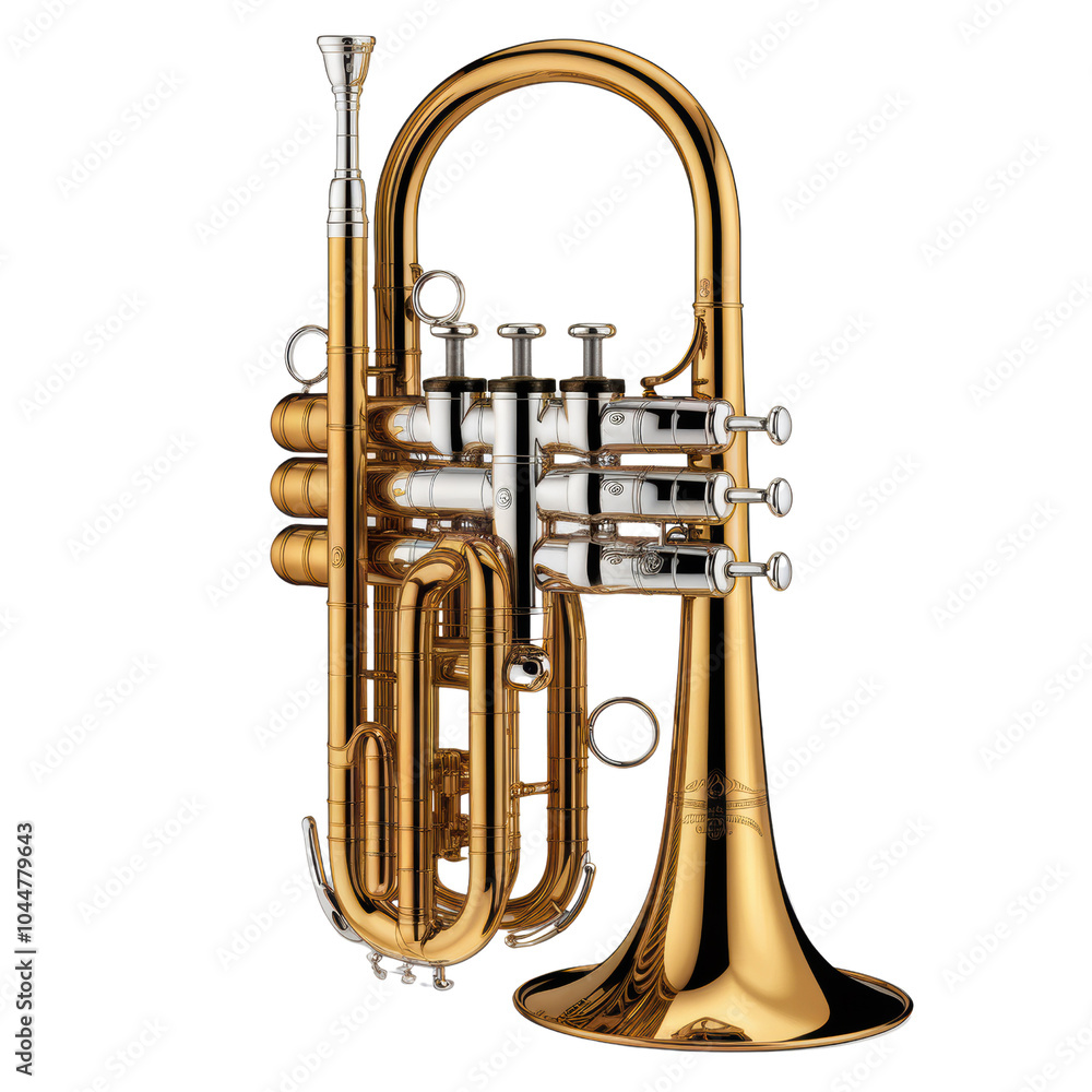 Fototapeta premium Trumpet on isolate white