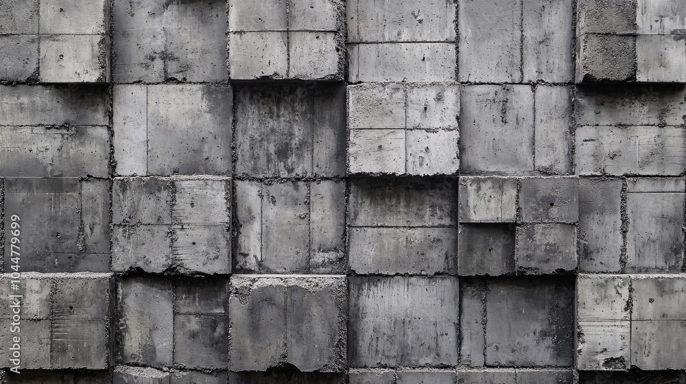 2410 74.A textured view of a cinder block wall, with grey bricks arranged in a precise, repeating pattern. The natural imperfections of the blocks and the weathered surface create a sense of rugged 2410 74.A textured view of a cinder block wall, with grey bricks arranged in a precise, repeating pattern. The natural imperfections of the blocks and the weathered surface create a sense of rugged