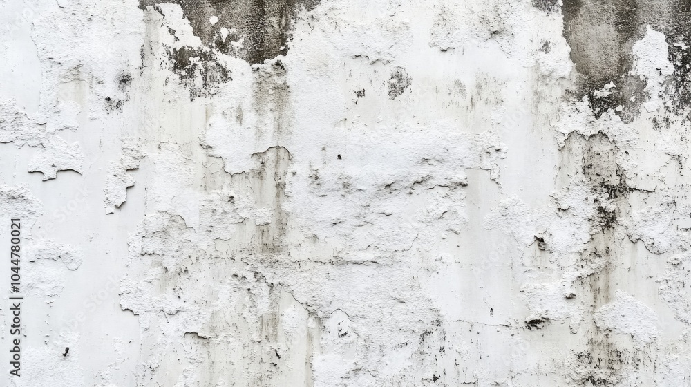 Obraz premium White and gray grunge texture of a concrete wall featuring a seamless pattern suitable for backgrounds and banners