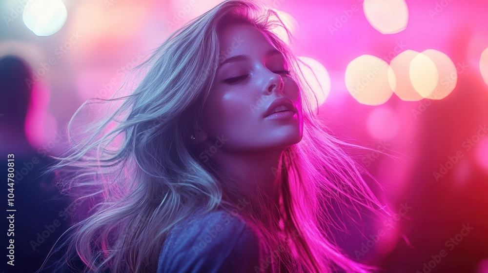 The Woman in Colorful Lights The Woman in Colorful Lights