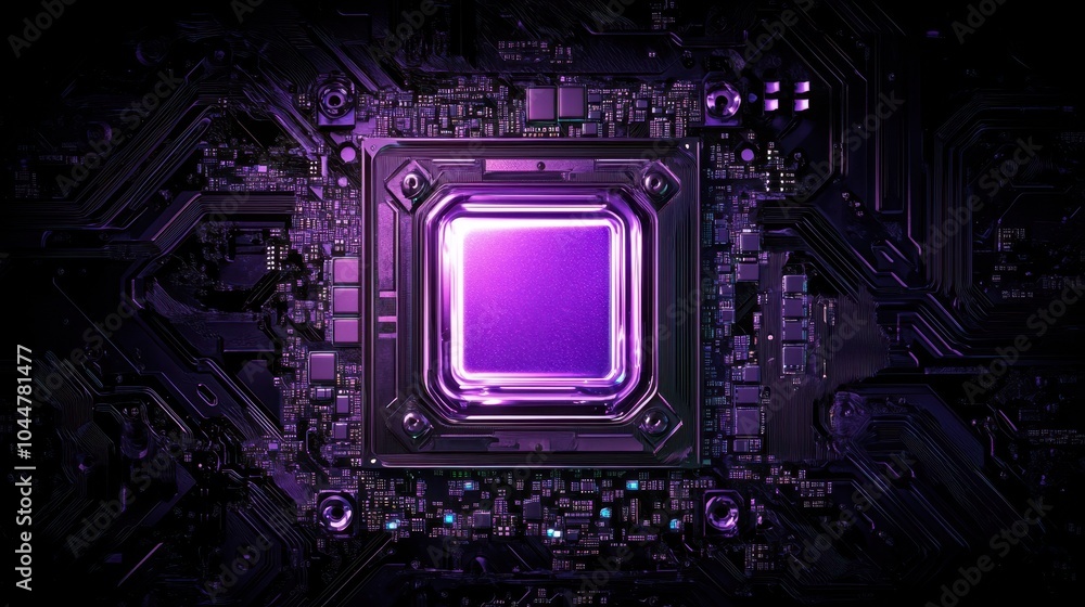 Obraz premium The Digital Circuit Processor