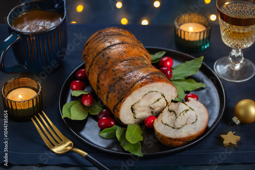 Foto Roast turkey roulade