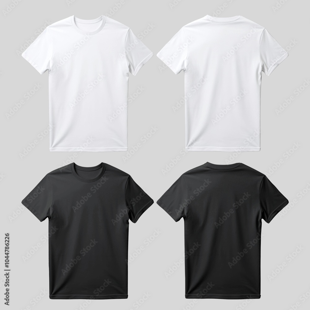 © Rawpixel.com - Black white t shirt design element