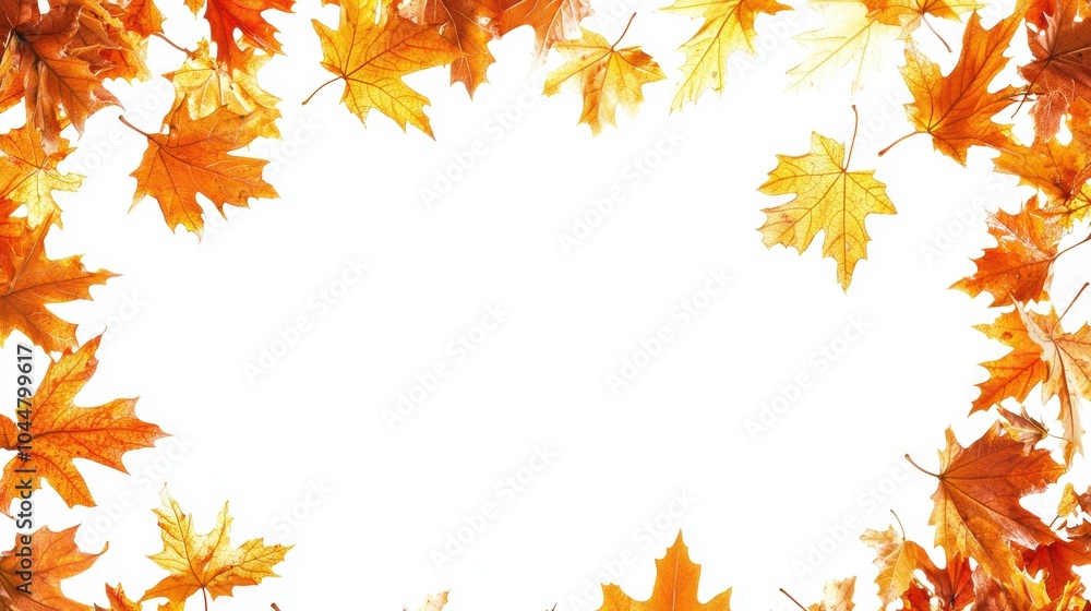 Autumn Leaves in Shades of Amber and Marigold Autumn Leaves in Shades of Amber and Marigold